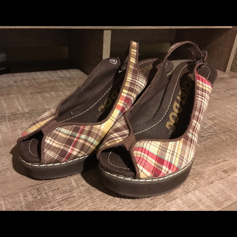Women’s size 9 Rocket Dog Open-toed Wedges